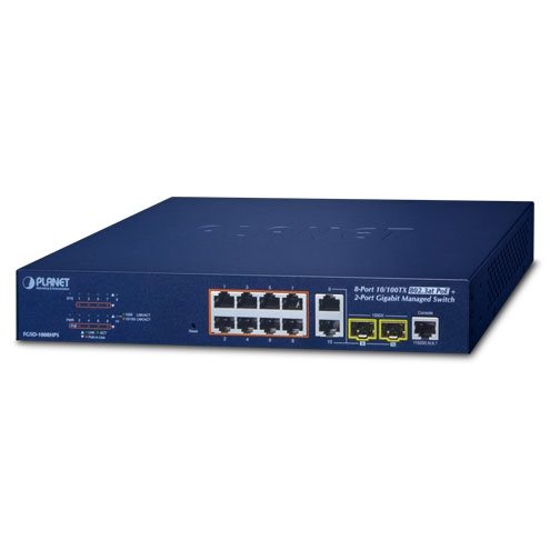   Switch   Switch 8 ports 100Mbits PoE at +2 Giga/SFP FGSD-1008HPS