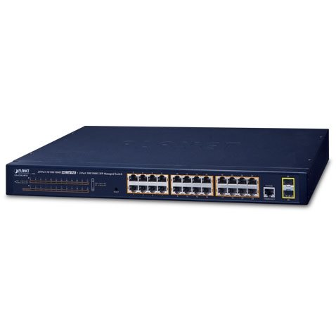   Switch   Switch L2/L4 19 24 Giga PoE at Ext Mode 2SFP 300W GS-4210-24P2S