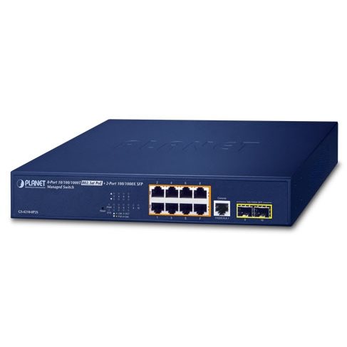   Switch   Switch L2/L4 19 8 Giga PoE at Ext Mode 2 SFP 140W GS-4210-8P2S