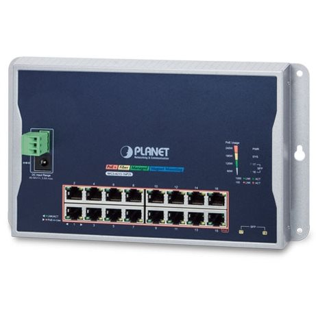   Switch   Switch indus mural 16 Giga PoE + 2 SFP 240W WGS-4215-16P2S