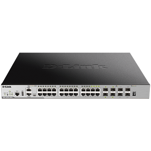   Switch   Switch L3 24 Gig PoE at 370W +4 ComboSFP & 4 SFP+ DGS-3630-28PC/SI/E